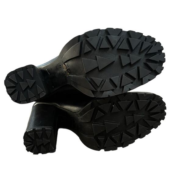 NWOT Schutz Zara Fur-Lined Winter Leather Ankle Boots Black - Sz 11 - Picture 6 of 8